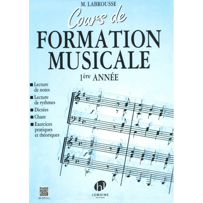 COURS DE FORMATION MUSICALE VOL 1 - LABROUSSE Meilleure Vente