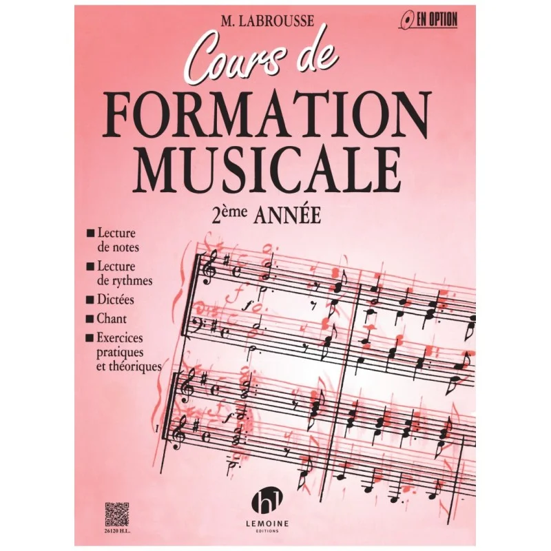 COURS DE FORMATION MUSICALE VOL 2 - LABROUSSE Offre Spéciale
