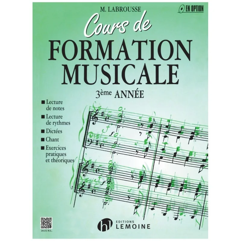 COURS DE FORMATION MUSICALE VOL 3 - LABROUSSE Usine Directe