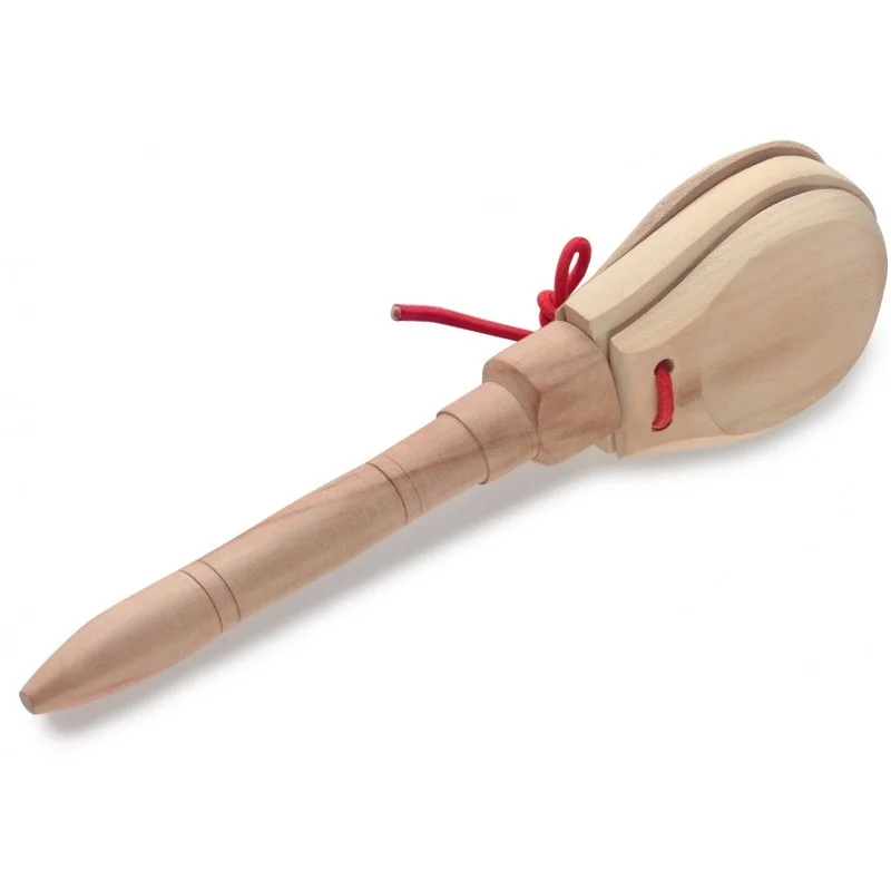 Meilleur Prix 3 CASTAGNETTES EN BOIS Ë MANCHE