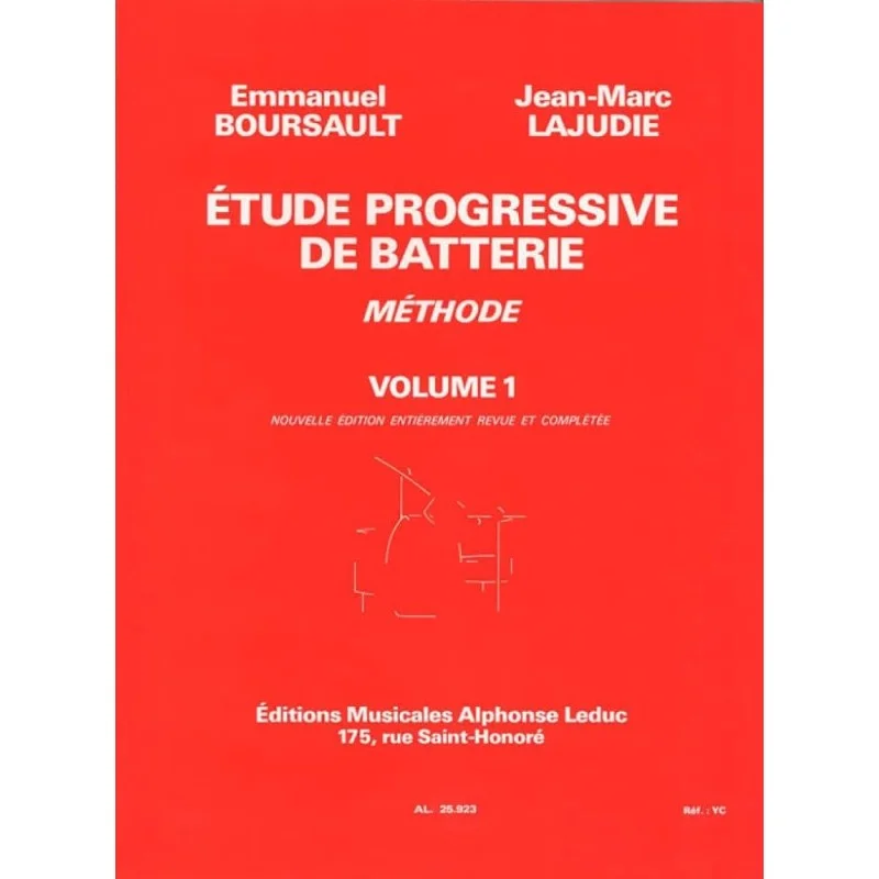 Prix Cassé ETUDE PROGRESSIVE DE BATTERIE VOL1