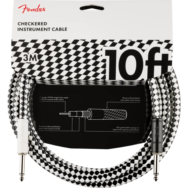FENDER CABLE CHECKBOARD 3M Certifié