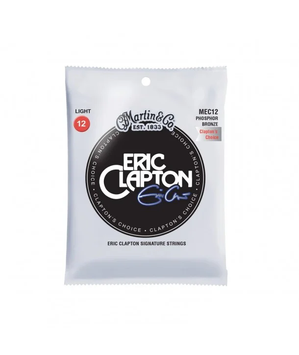 Super Prix Martin MEC12Jeu de cordes Folk Phosphore-bronze Eric Clapton Light 12-54