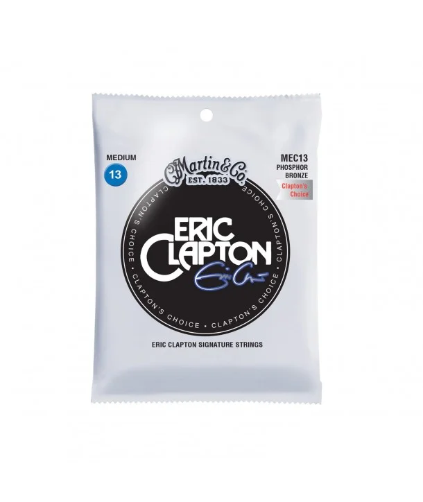 Martin MEC13Jeu de cordes Folk Phosphore-bronze Eric Clapton Medium 13-56 Top Vente