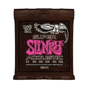 Ernie Ball 2148Jeu de cordes Folk Earthwood Phosphore Bronze Light 11-52 Expédié Aujourd'hui