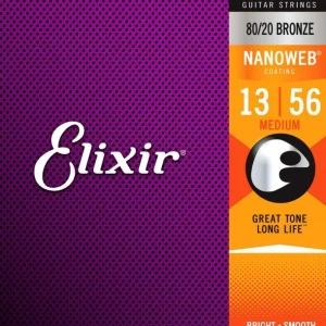 Seulement Aujourd'hui Elixir 11102Jeu de cordes Folk Nanoweb Bronze Médium 13-56