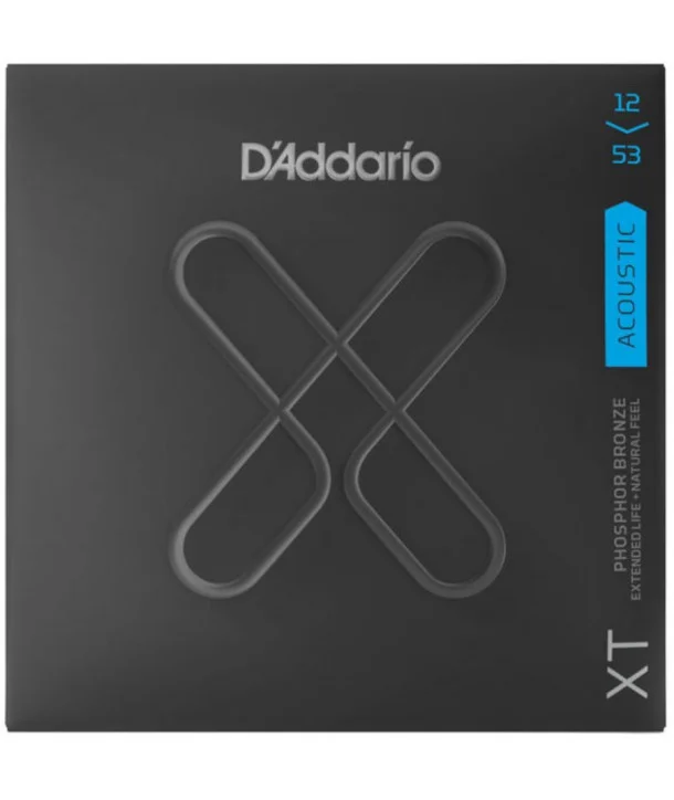 D‘addario XTAPB1253Jeu de cordes acoustiques XT Phosphore Bronze Light 12-53 Commander Vite