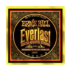 Marque Ernie Ball 2558Jeu de cordes Folk Everlast Coated Bronze 80/20 Light 11-52