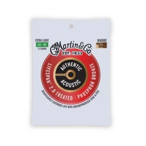 Prix Choc Martin MA500TJeu de 12 cordes folk Authentic Treated 92/8 phosphore bronze extra-light 10-47