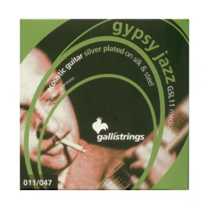 Must-Have Galli GSL11Jeu de cordes manouche à Boule Gypsy Jazz Sillk and Steel Medium 11-47