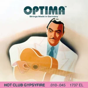 Optima 1737ELJeu de cordes manouche à Boule Hot Club Gypsyfire Extra Light 10-45 Promotion Saisonnière