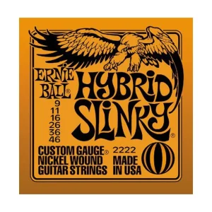 Populaire Ernie Ball 2222Jeu de cordes électriques Hybrid Slinky 9-46