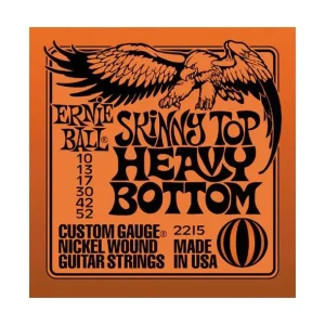 Ernie Ball 2215Jeu de cordes électriques Skinny Top Heavy Bottom 10-52 Promotion