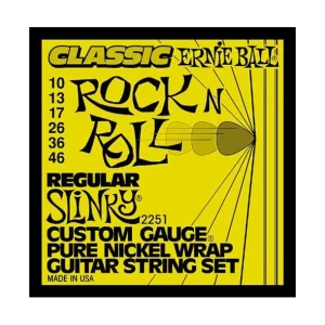 Usine Directe Ernie Ball 2251Jeu de cordes électriques Regular Slinky Classic 10-46