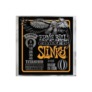 Solde Ernie Ball 3122Jeu de cordes électriques Slinky Electric Titanium Hybrid 9-46