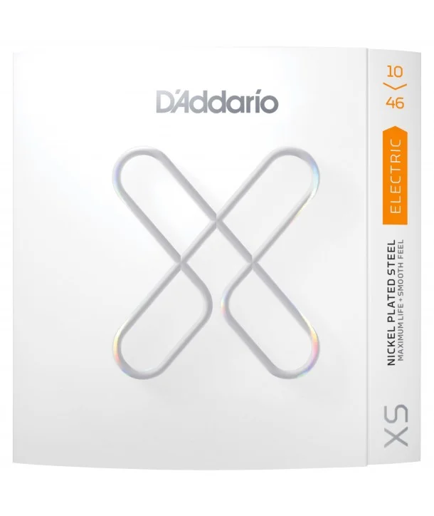 Super Prix D‘addario XSE1046Jeu de cordes électriques XS Nickel avec revêtement Regular Light 10-46