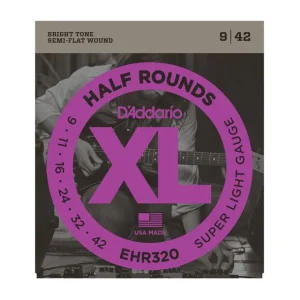 D‘addario EHR320Jeu de cordes électriques Super light 9-42 filées demi rond Nouvel Arrivage
