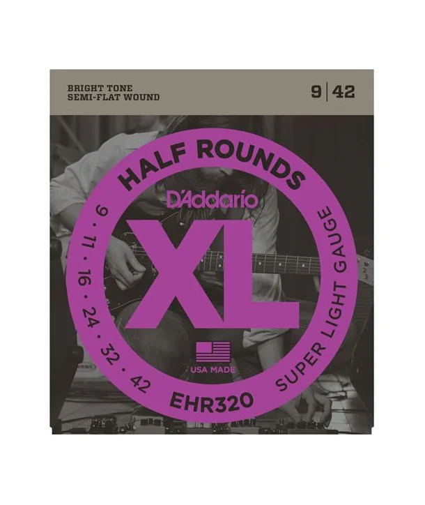 D‘addario EHR320Jeu de cordes électriques Super light 9-42 filées demi rond Nouvel Arrivage