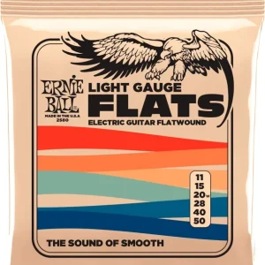 Ernie Ball 2580Jeu de cordes électriques Flats light 11-50 Expédié Aujourd'hui