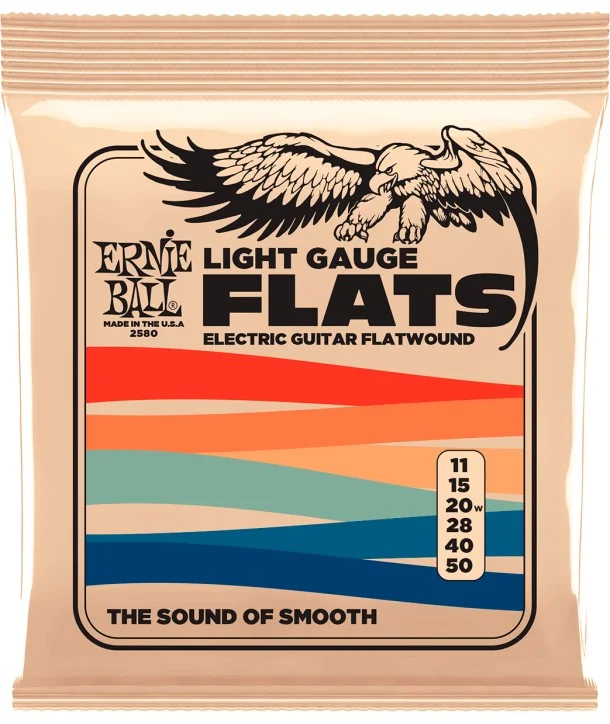 Ernie Ball 2580Jeu de cordes électriques Flats light 11-50 Expédié Aujourd'hui