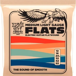 Jusqu'à Épuisement Des Stocks Ernie Ball 2582Jeu de cordes électriques Flats medium light 12-52