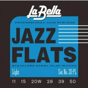Prix Réduit La Bella 20PLJeu de cordes électriques Jazz flats Light 11-50