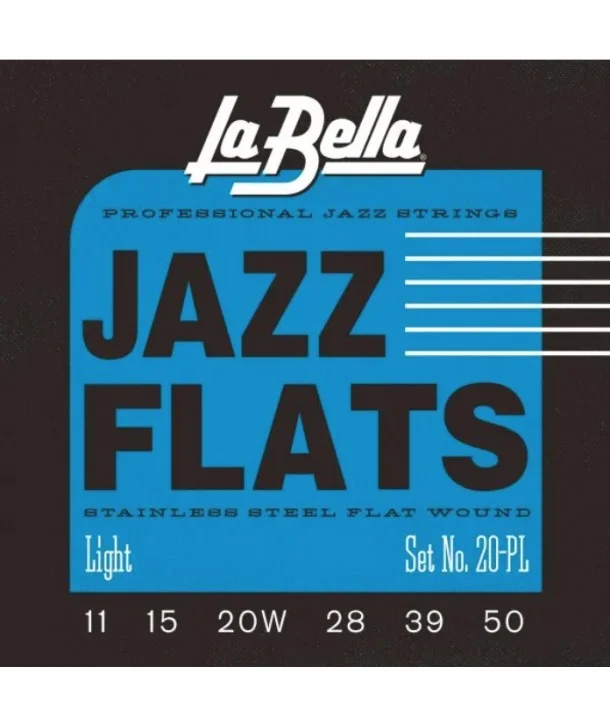 Prix Réduit La Bella 20PLJeu de cordes électriques Jazz flats Light 11-50