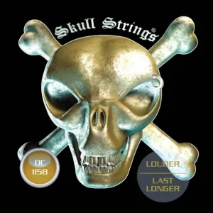 Seulement Aujourd'hui Skull Strings DC1158Jeu de cordes électriques Drop-Line Regular drop C 11-58 filé rond