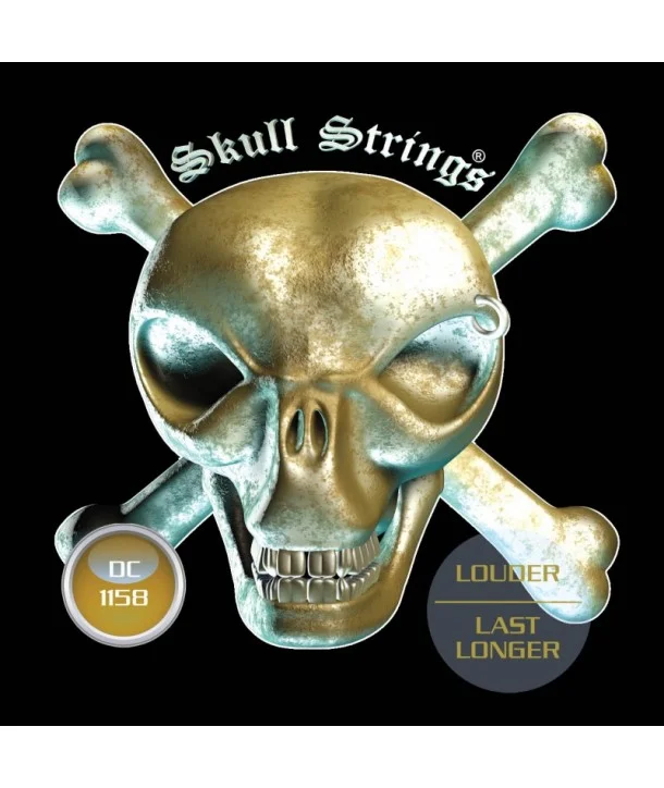 Seulement Aujourd'hui Skull Strings DC1158Jeu de cordes électriques Drop-Line Regular drop C 11-58 filé rond