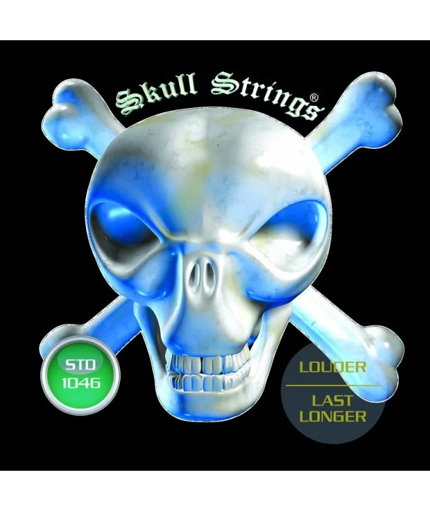 Seulement Aujourd'hui Skull Strings STD1046Jeu de cordes électriques Standard-Line Regular 10-46 filé rond