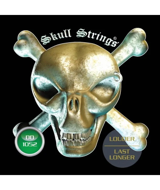 Skull Strings D1052Jeu de cordes électriques Drop-Line Regular drop D 10-52 filé rond Meilleur Prix