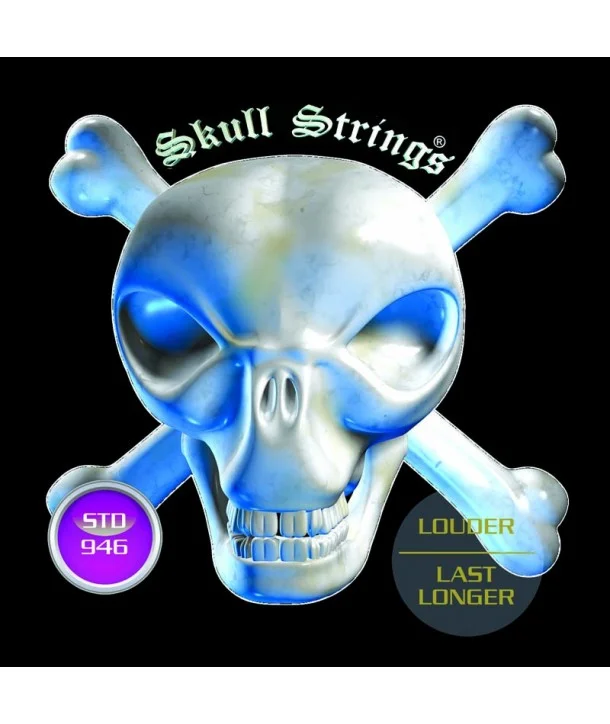 Skull Strings STD946Jeu de cordes électriques Standard-Line Custom-Light 9-46 filé rond Meilleure Vente