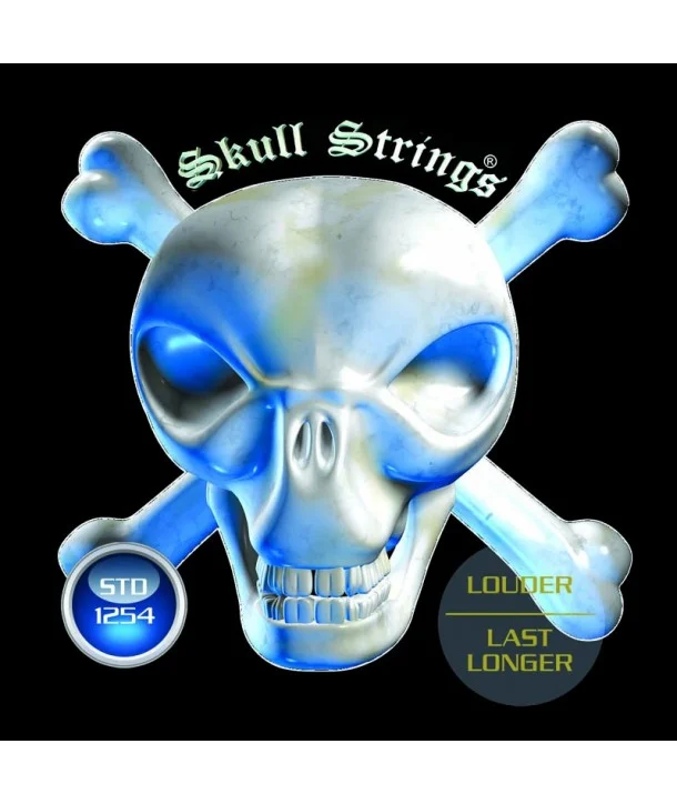 Skull Strings STD1254Jeu de cordes électriques Standard-Line Heavy 12-54 filé rond Nouvel Arrivage