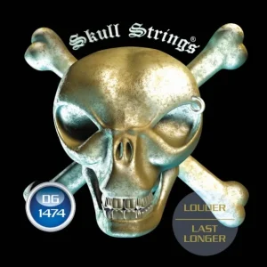 Skull Strings DG1474Jeu de cordes électriques Drop-Line Drop G 14-74 filé rond Prix Réduit