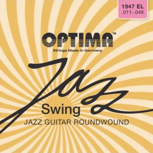Bon Marché Optima 1947ELJeu de cordes électriques Jazz swing chrome extra light 11-49