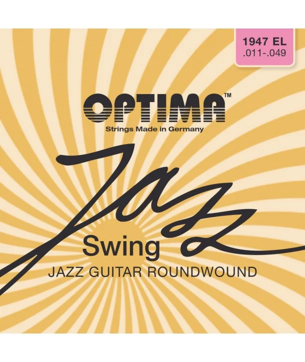 Bon Marché Optima 1947ELJeu de cordes électriques Jazz swing chrome extra light 11-49