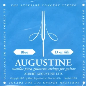 Augustine BLEU4-RECorde Ré à l‘unité Nylon filé cuivre argenté Tension forte Populaire