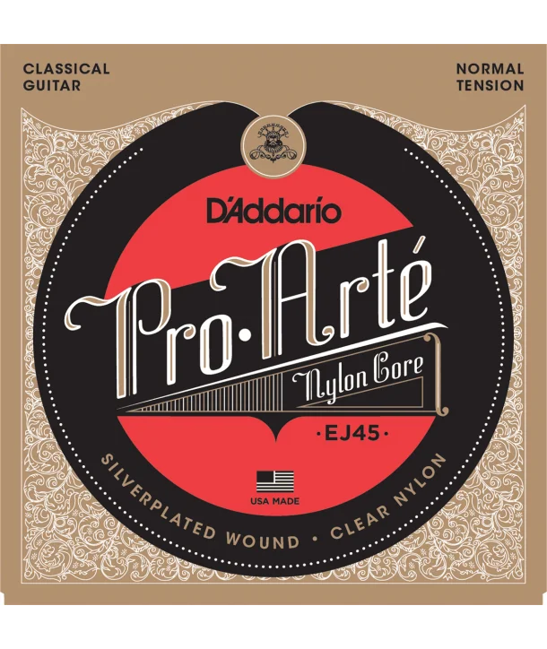 Vente Flash D‘addario EJ45Jeu de cordes classiques Pro-Arté Nylon Tension normale