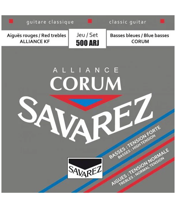 Remise Savarez 500ARJJeu de cordes classiques Alliance Corum Tension normale-forte