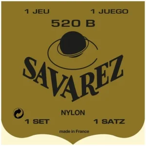 Savarez 520BJeu de cordes classiques Carte Blanche Tension faible Expédié Aujourd'hui