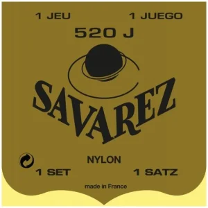 Remise Savarez 520JJeu de cordes classiques Carte Jaune Tension forte