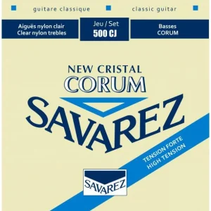 Savarez 500CJJeu de cordes classiques New Cristal Corum Tension Forte Prix Réduit