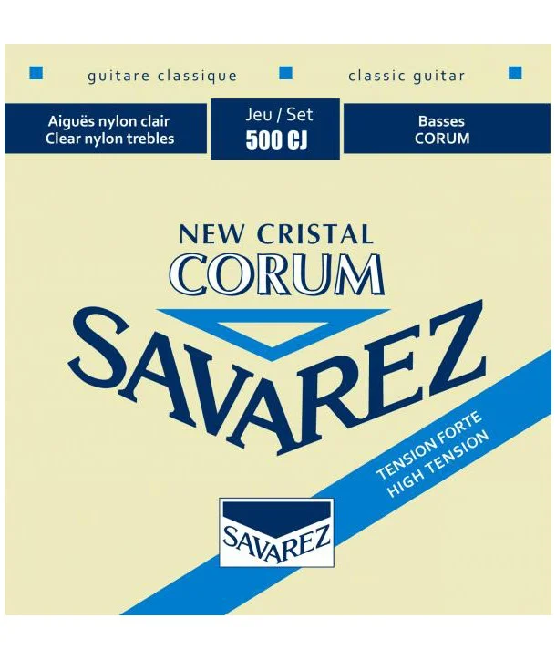 Savarez 500CJJeu de cordes classiques New Cristal Corum Tension Forte Prix Réduit