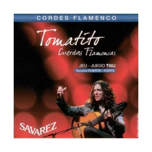 Savarez T50JJeu de cordes flamenco Tomatito Tension forte Prix Réduit