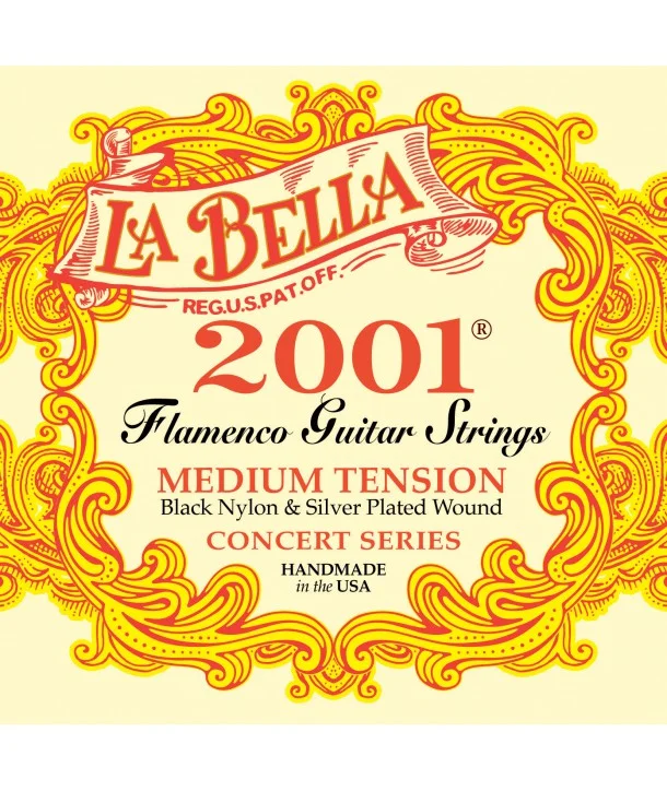 La Bella 2001FMJeu de cordes classiques Série 2001 Flamenco Tension medium Soldes