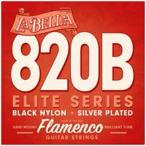 Acheter En Ligne La Bella 820BJeu de cordes Famenco Série Elite Nylon Noir