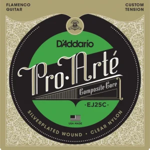 Dernier Modèle D‘addario EJ25CJeu de cordes Flamenco Pro-Arté Composite Nylon clair Tension normale
