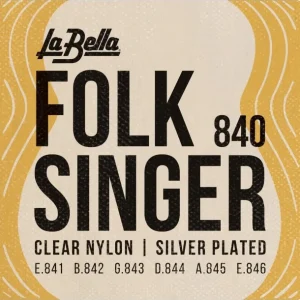 Commande En Gros La Bella 840Jeu de cordes classique Folk Singer à boules Nylon clair