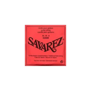 Savarez 5209RCorde à l‘unité Si grave Filé argent Tension Normale Commande En Gros