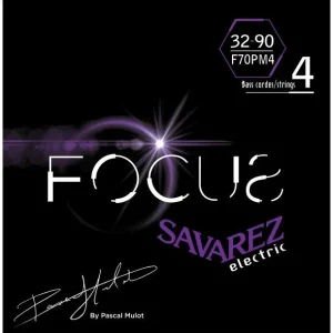 Savarez F70PM4Cordes pour basse Focus Signature Pascal Mulot 32-90 Offre Exclusive